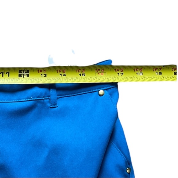 Rant Medical Scrubs Pants with Moto design. Turquoise. Size Small - Picture 8 of 11